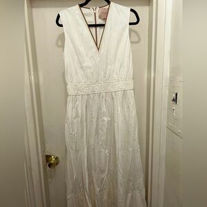 Roksanda Ilincic White V-Neck Wedding Dress